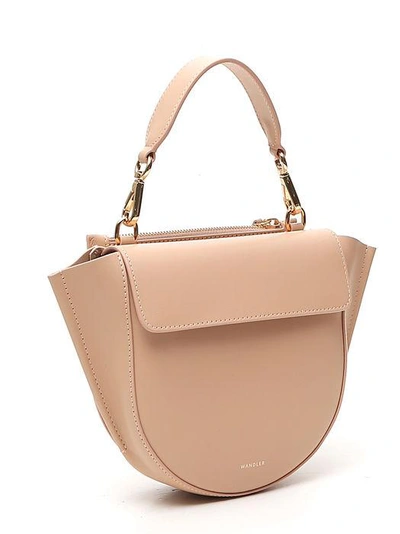 Shop Wandler Hortensia Mini Shoulder Bag In Beige