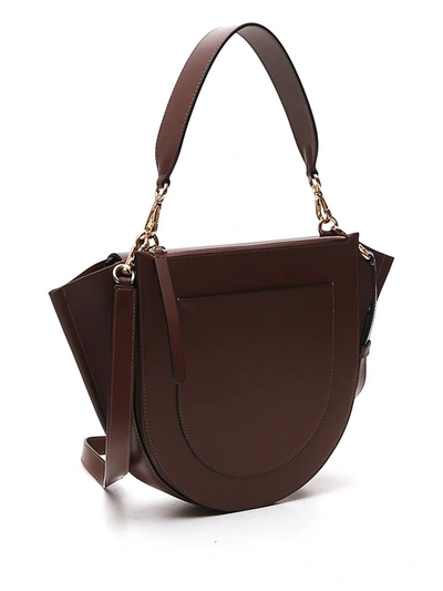 Shop Wandler Hortensia Medium Shoulder Bag In Brown