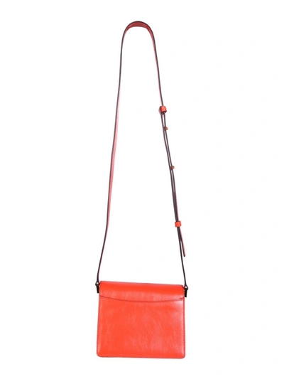 Shop Marni Soft Trunk Mini Shoulder Bag In Red