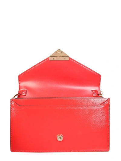 Shop Michael Michael Kors Grace Medium Clutch Bag In Red