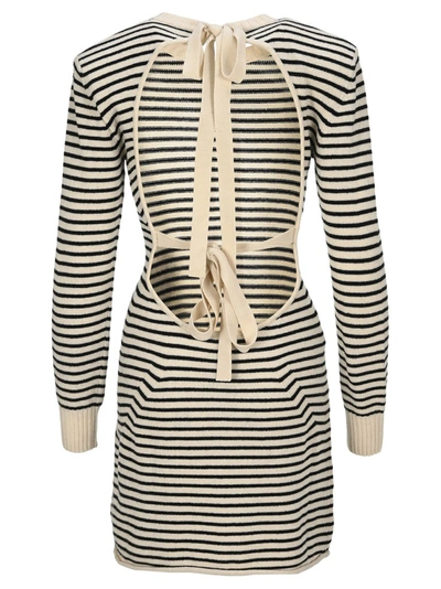 Shop Philosophy Di Lorenzo Serafini Striped Knit Dress In Multi