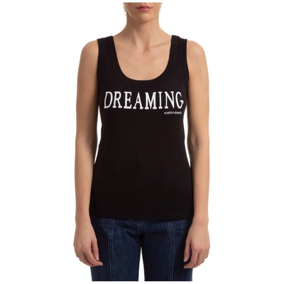 Shop Alberta Ferretti Dreaming Printed Tank Top In Black