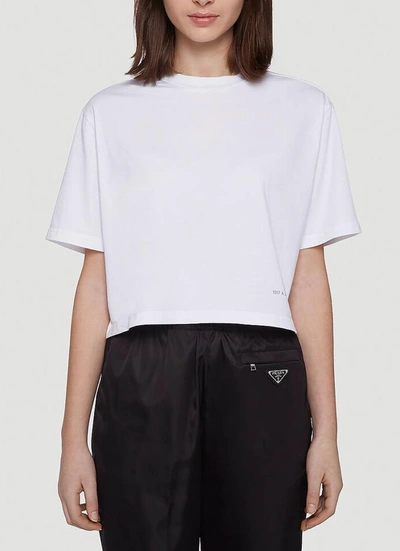 Shop Alyx 1017  9sm Cropped Crewneck T In White