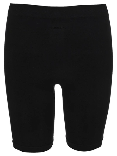 Shop Helmut Lang Seamless Biker Shorts In Black