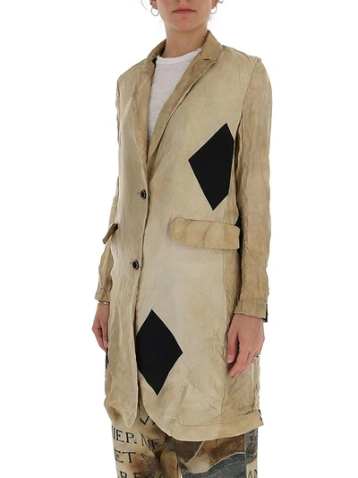 Shop Uma Wang Karia Flap Pocket Coat In Beige