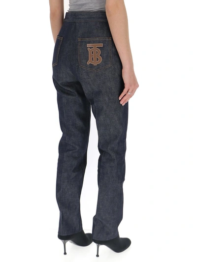Shop Burberry Straight Leg Jeans In Blue