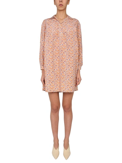 Shop A.p.c. Melissa Floral Print Dress In Multi