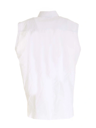 Shop Acne Studios Sleeveless Shirt In White