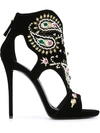 GIUSEPPE ZANOTTI Embellished Stiletto Sandals,I50112001