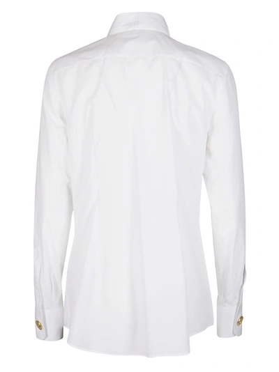 Shop Dolce & Gabbana Pleated Detail Shirt In White