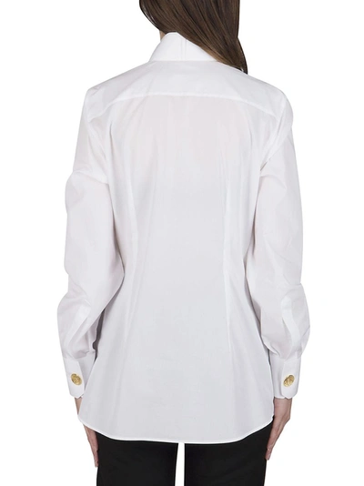 Shop Dolce & Gabbana Pleated Detail Shirt In White