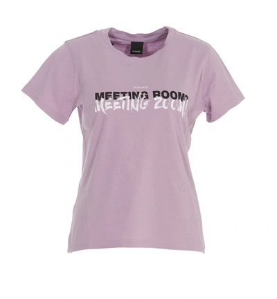 Shop Pinko Lettering Print T In Purple