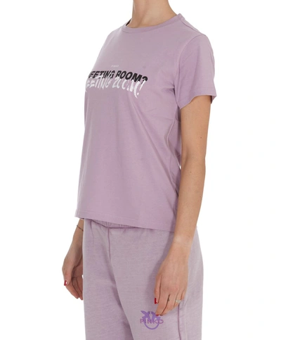 Shop Pinko Lettering Print T In Purple