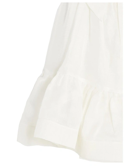 Shop Zimmermann The Lovestruck Garland Mini Dress In White