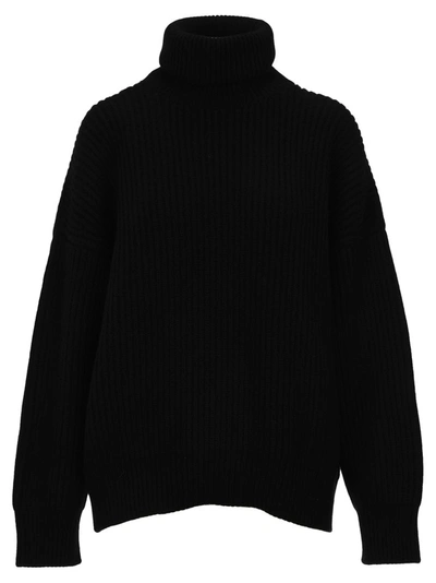 Shop Dolce & Gabbana Ribbed Turtleneck Sweater In Black