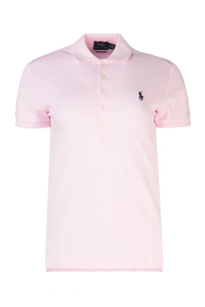 Shop Polo Ralph Lauren Fitted Polo Shirt In Pink