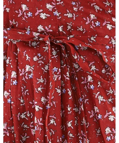 Shop Isabel Marant Étoile Pamela Floral Print Dress In Red