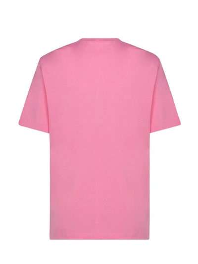Shop Love Moschino Glitter Logo Printed T In Pink