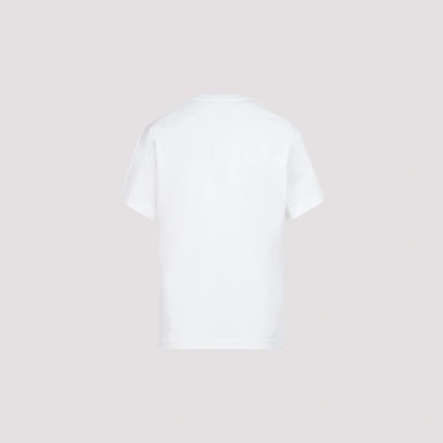 Shop Alaïa Alaia Logo Print Jersey T In White