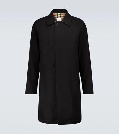 Shop Burberry Camden Mackintosh Trench Coat In Black