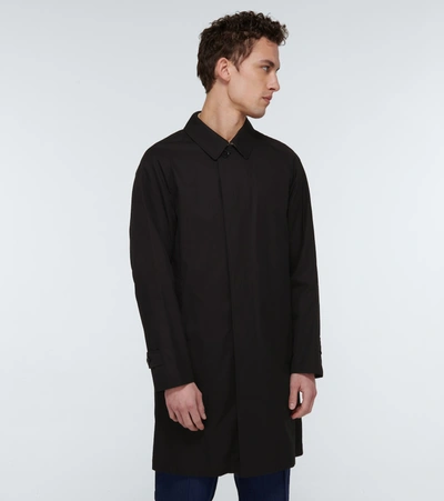 Shop Burberry Camden Mackintosh Trench Coat In Black