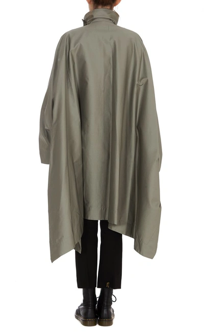 Shop Lemaire Oversized Rain Cape In Grey