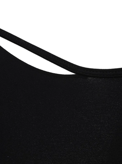 Shop Helmut Lang Open Back Fitted Dress In Black