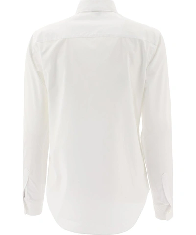 Shop Aspesi Poplin Classic Shirt In White