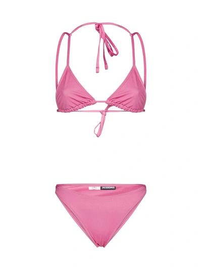 Shop Jacquemus Le Maillot Peirado Bikini Set In Pink