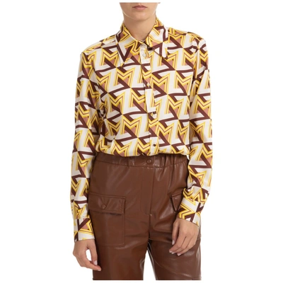 Shop Msgm Graphic Printed Shirt In Multi