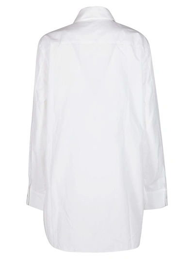 Shop Marni Asymmetric Hem Shirt In White