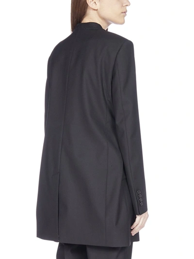 Shop Givenchy Chain Detail Blazer In Black