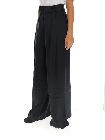 Shop Zimmermann Belted Wide Leg Pants In Black