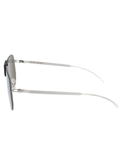 Shop Mykita Cayenne Shield Sunglasses In Silver