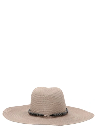 Shop Brunello Cucinelli Wide Brim Hat In Beige