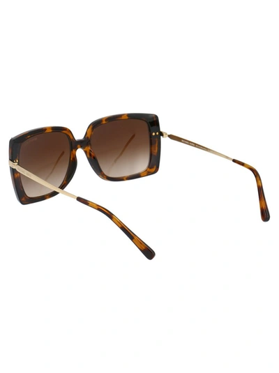 Shop Michael Kors Square Frame Sunglasses In Brown