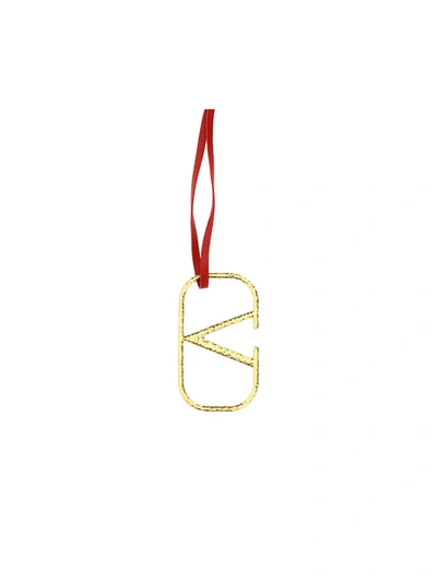 Shop Valentino Vlogo Signature Necklace In Multi