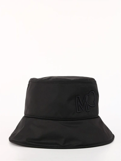 Shop Moncler Logo Embroidered Bucket Hat In Black