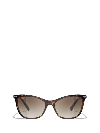 Pre-owned Chanel Cat Eye Sunglasses In Multi