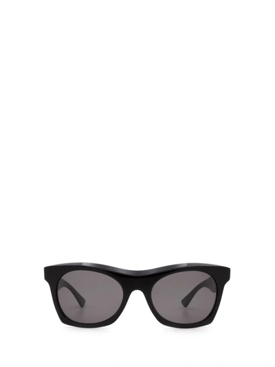 Shop Bottega Veneta Eyewear Rectangular Frame Sunglasses In Black