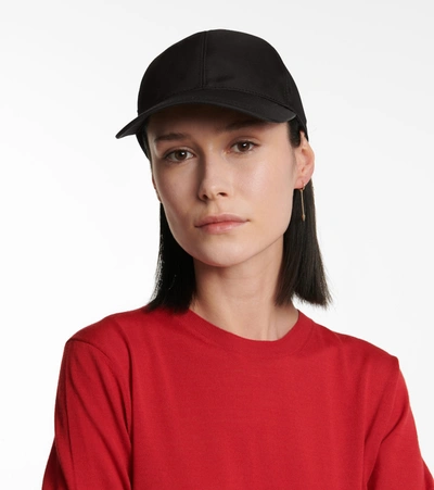 Prada Re-nylon Baseball Cap In Black Nylon In Black