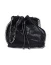 Stella Mccartney Falabella Shaggy Deer Bucket Bag In Black