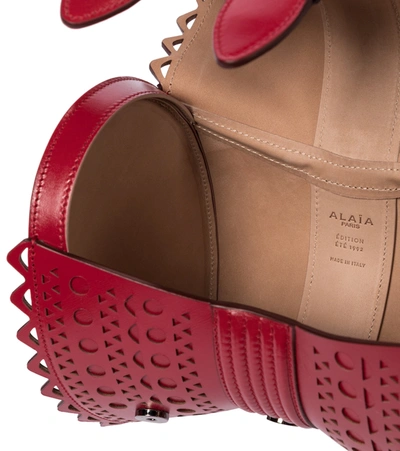 Shop Alaïa Edition 1992 Corset 18 Leather Shoulder Bag In Red