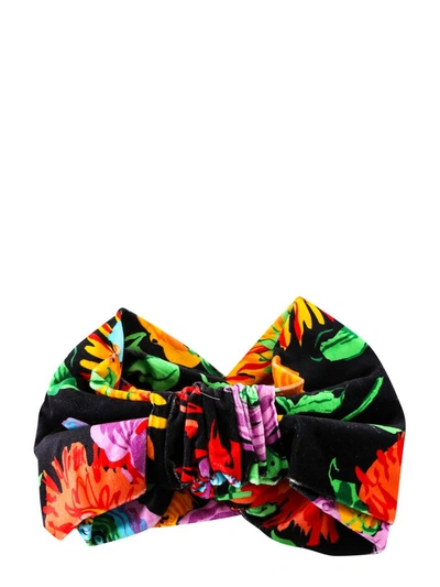 Shop Gucci X Ken Scott Print Velvet Headband In Multi