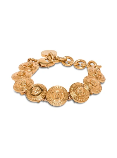 Shop Versace Medusa Tribute Bracelet In Gold