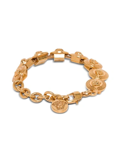 Shop Versace Medusa Tribute Bracelet In Gold