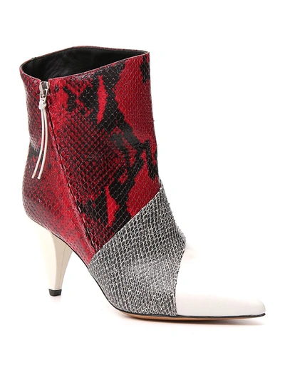 Shop Isabel Marant Contrast Effect Ankle Boots In Multi