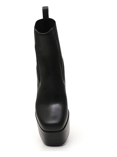 Shop Rick Owens Platform Ankle Boots In Black