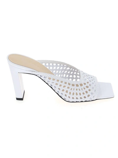 Shop Wandler Isa Woven Sandals In White