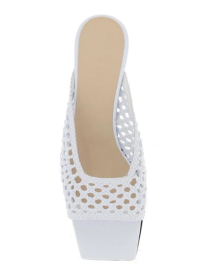Shop Wandler Isa Woven Sandals In White